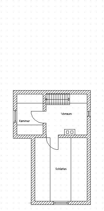 Grundriss Obergeschoss | Revitalisierungsobjekt mit Sanierungschance in St. Wolfgang / Radau zu kaufen | Objekt 1068 | Daxner Immobilien, Bad Ischl, Salzkammergut