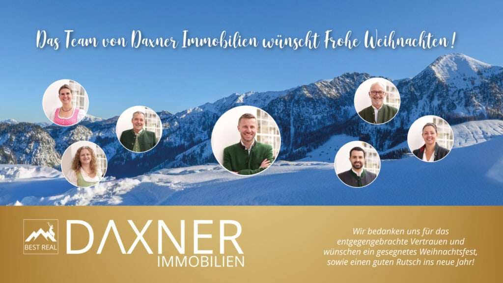 Das Team von Daxner Immobilien wünscht Frohe Weihnachten